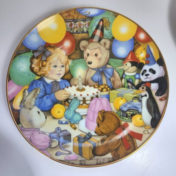 Franklin Mint Carol Lawson Collectors Plates Lot of 4 Teddy Bears Limited Ed - Picture 2 of 8